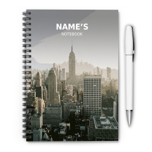 Personalised A5 Artwork Notebook - Empire State Building - New York