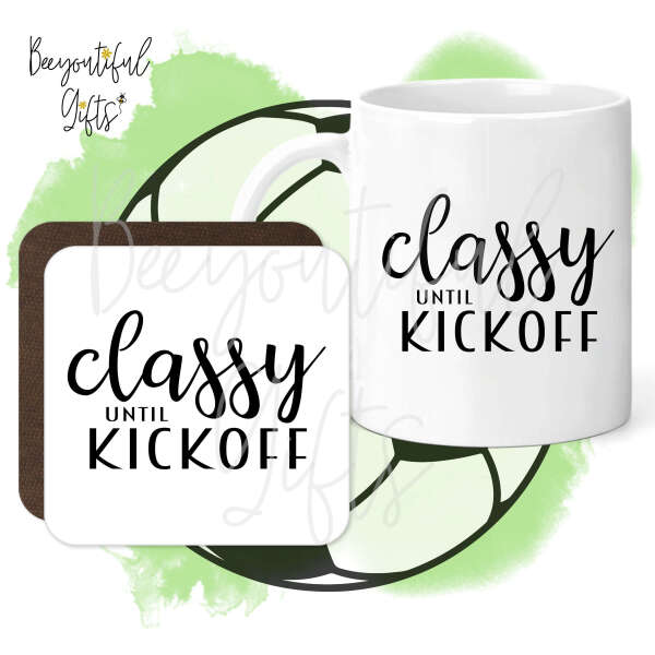 Mug & Coaster Set - Classy Until Kickoff