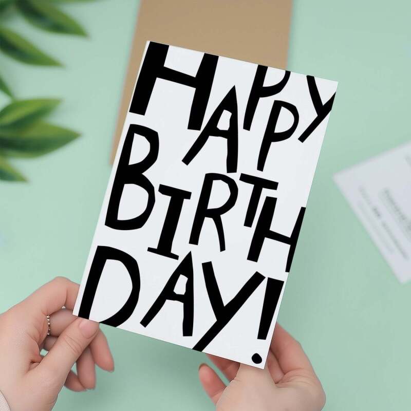 Birthday Card For Her Card For Friend Birthday Card For Him Card For Dad Birthday Card For Sister or Mum Birthday Card For Brother - Large (5x7) / Blank Message