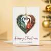 Christmas Card To My Husband Amazing Husband Chrsitmas Card From Wife Unique Pretty Peacock Bauble Design - Portrait (5x7) / Blank Inside