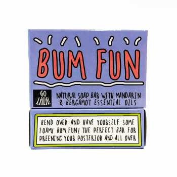 Bum Fun Soap | Bergamot & Mandarin | Vegan | Funny Gift | Stocking Filler | Secret Santa