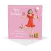 More fabulous than ever birthday card for her - designed by Erica Sturla - 15cm square and blank inside, made in the UK
