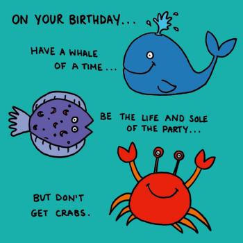 Don’t get Crabs Greetings Card