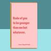Funny personalised birthday card for friend, sister, bestie, cousin, colleague or anyone else rudely younger than you on their birthday - Blank inside - Regular