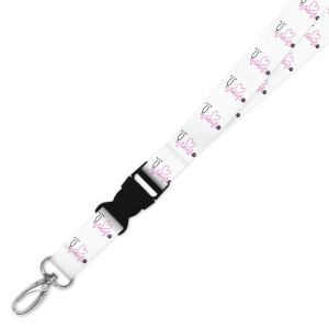 Double Breakaway Lanyard - Pink Stethoscope