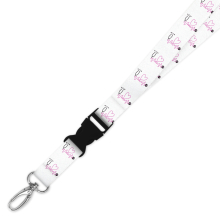 Double Breakaway Lanyard - Pink Stethoscope