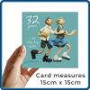 32nd Wedding Anniversary Card - Still Rolling Together - Polymer Clay Art by Erica Sturla - Fun UK