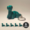 Baby Brontosaurus Keyring Pack (x5)