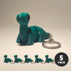 Baby Brontosaurus Keyring Pack (x5)