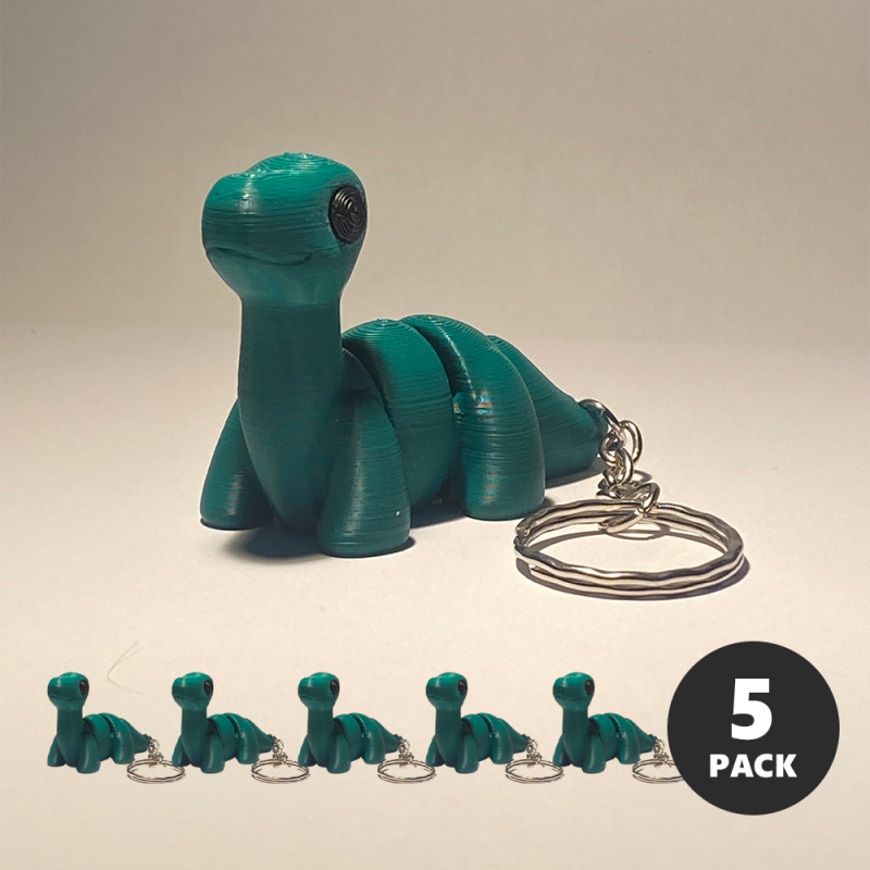 Baby Brontosaurus Keyring Pack (x5)