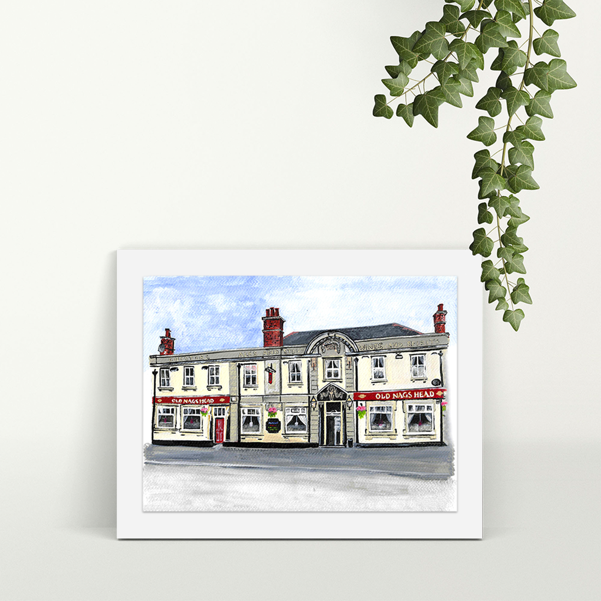 Old Nags Head Irlam - A4 Print - Mounted
