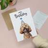Birthday Card For Him or Her Of A Cockerpoo Dog Illustration For Him or Her Birthday Gift - Portrait (5x7) / Blank Inside