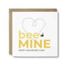Valentine's Day Card - Bee Mine - Standard Smooth Card