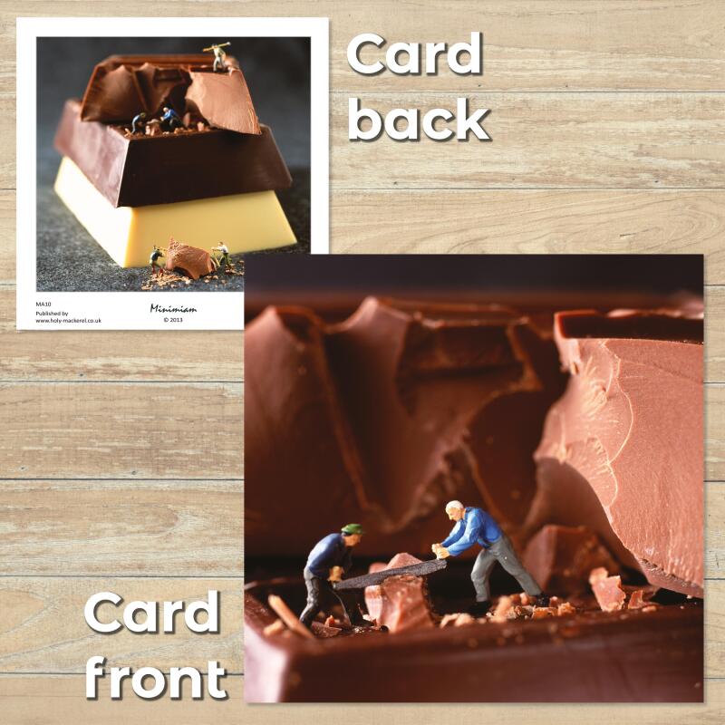 Funny Card Set - Minimiam Confectionery Chaos - Tiny People Sweet Photography - Gru&szlig;karten Set UK