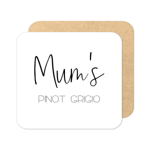 Personalised Drinks Coaster - Monochrome Drink of Choice