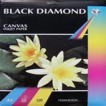 Black Diamond A3 220gsm Canvas Inkjet Paper