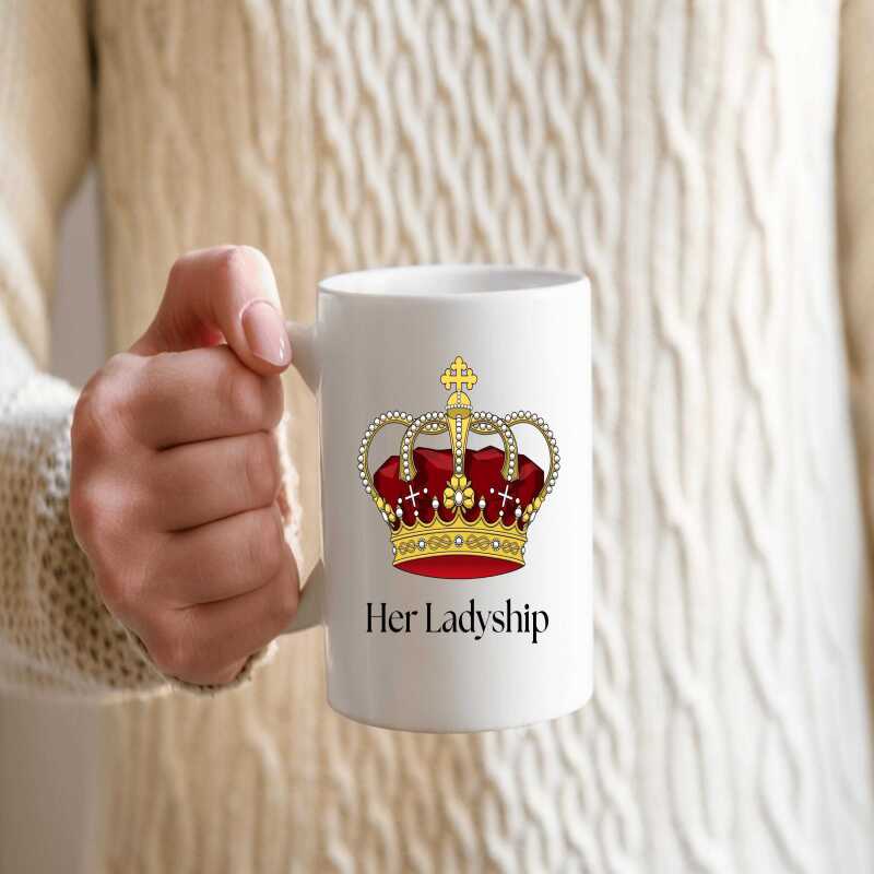 Funny Mug for Her - Cheeky Coffee or Tea Mug for the Lady of the House - Ideal for Christmas, Birthday, Secret Santa, or a gift to yourself