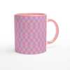 Three Diamond Pink Ceramic Mug