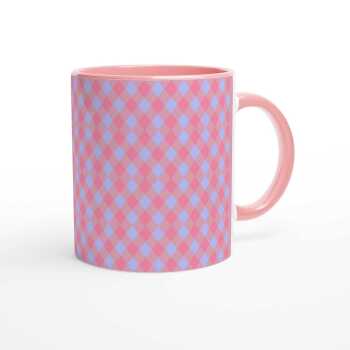 Three Diamond Pink Ceramic Mug