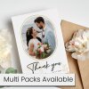 Thank You Wedding Cards | Personalised Photo Wedding Thank You Cards Personalised Thank You Card From Bride and Groom | Wedding Photo Card - A6 - 4.1" x 5.8" - Pack of 20