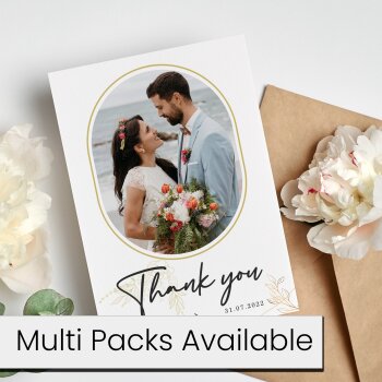 Thank You Wedding Cards | Personalised Photo Wedding Thank You Cards Personalised Thank You Card From Bride and Groom | Wedding Photo Card