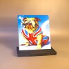 Metal Table Clock Signs - British Bulldog - Fathers/Mothers Day - Man/She Cave