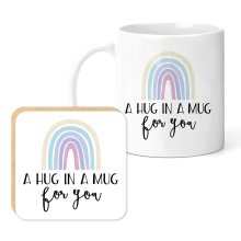 Mug & Coaster Set - A Hug In a Mug For You