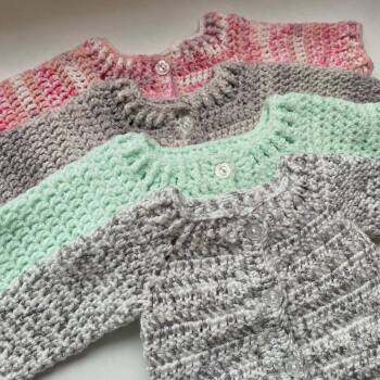 Crochet baby cardigan