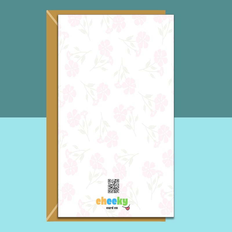 Funny Mother's Day Card from Daughter for Mum - Personalised inside - Customised - Cheeky Card Gift Ideas - For Her on Mothers Day - Large - Matte - Personalised inside