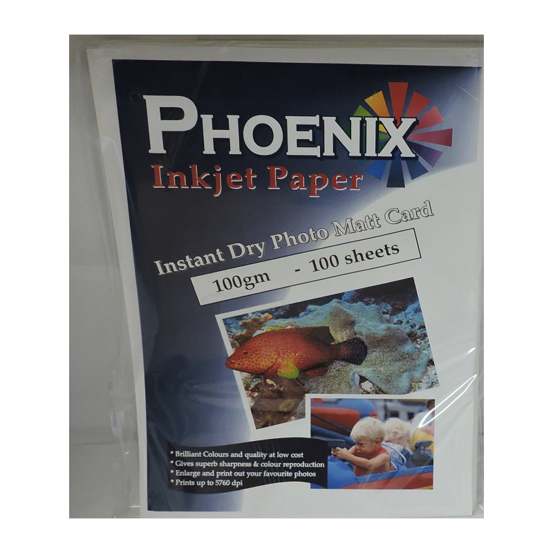 A4 100gsm Phoenix Inkjet Paper -  100 Sheets