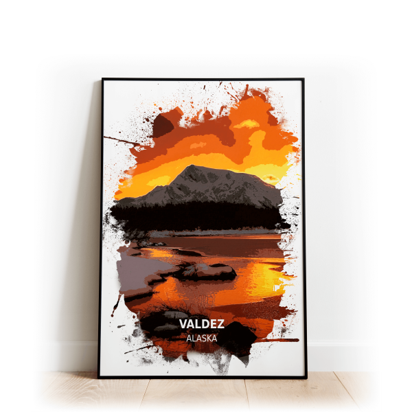 Valdez - Alaska - High Gloss Print - A4 - Standard