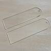Blank Arched Acrylic Bookmark/ Acrylic Wholesale / Plain Acrylic Bookmarks / 3mm - 14cm x 4cm - Clear