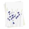 Harebells and grass blank greeting card -  designed by Eloise Hall - 15.7 x 11cm and blank inside, made in the UK
