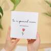 Mother's Day Card For Mum, To a Special Mum on Mother's Day, Simple Cute Flower Card - Square (5.5x5.5) / Blank Inside