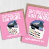 You would wash 500 piles and I would make 500 more funny laundry Mother's Day card for mum, mom or mother (Size A6/A5/A4/Square 6x6") - A6: Single card - Blue