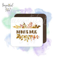 Personalised Gardening Coaster - Autumn Monogram