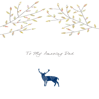 Stag Amazing Dad Greeting Card
