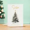 Christmas Card For Sister Card For Her Xmas Card for Sister Luxury Christmas Card for Loved One Sister Card Christmas Tree Card - Large (5x7) / Blank Message