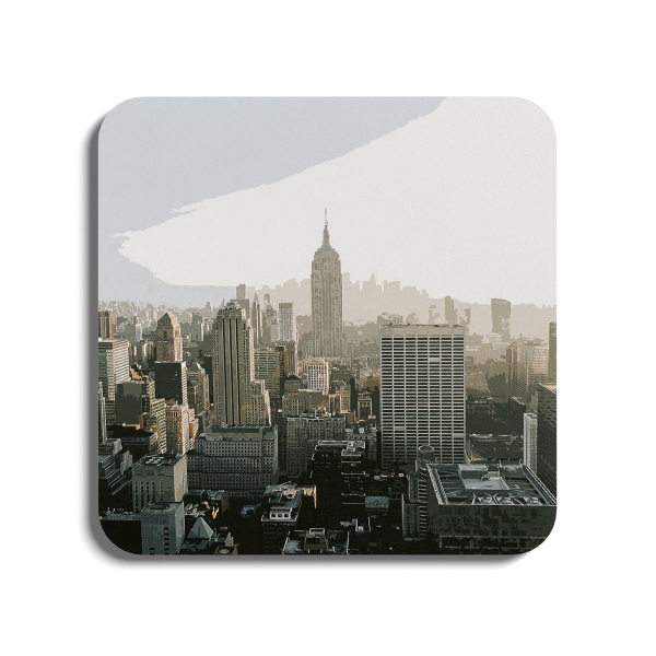 Empire State Building - New York | Global Artwork Wooden Coaster