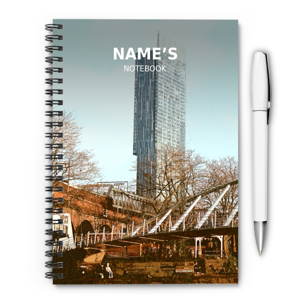 Personalised A5 Artwork Notebook - Castlefield - Manchester