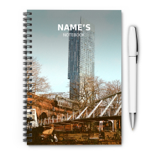 Personalised A5 Artwork Notebook - Castlefield - Manchester