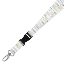 Double Breakaway Lanyard - Pastel Brush Strokes