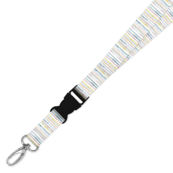 Double Breakaway Lanyard - Pastel Brush Strokes