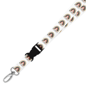 Double Breakaway Lanyard - Mental Health Matters Rainbow