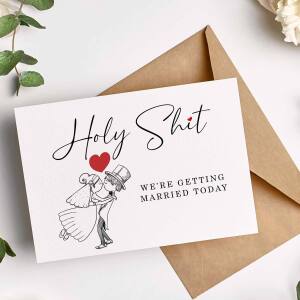 Wedding Card - Holy S*** We're Getting Married
