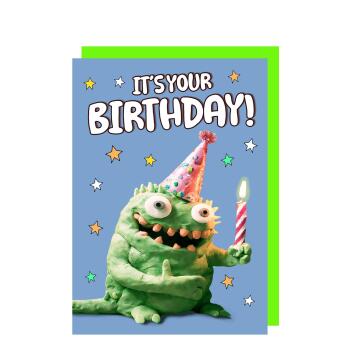 It's Your Birthday | Cute Card | Alien card