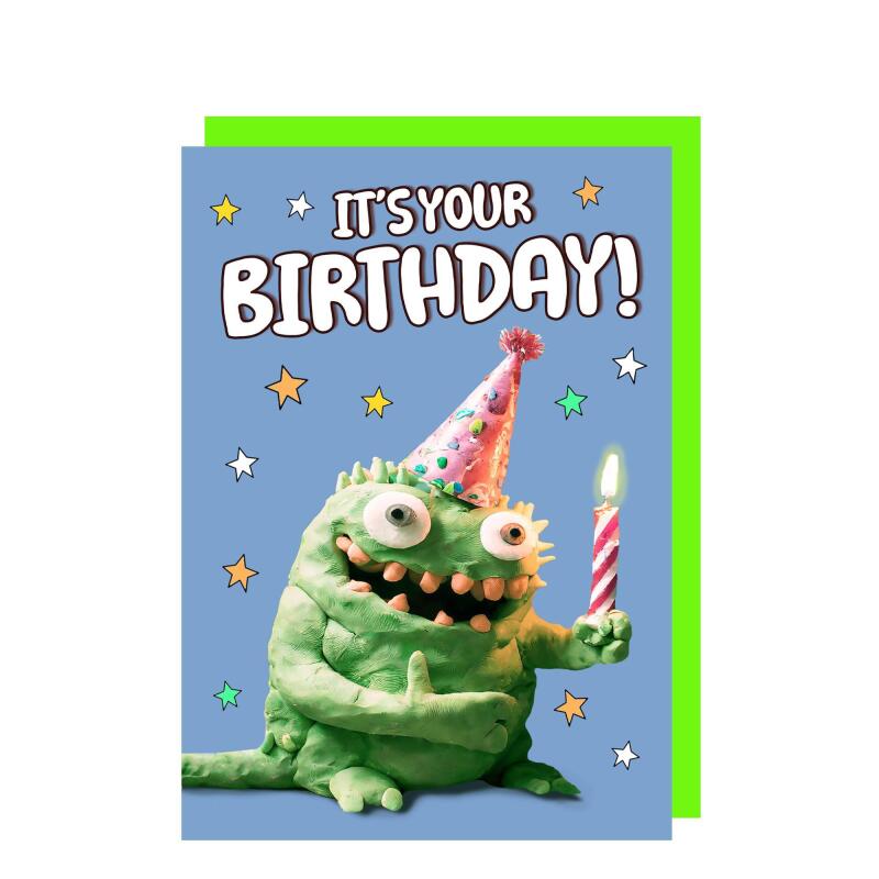 It's Your Birthday | Cute Card | Alien card