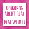 Holy Mackerel unicorns funny greetings card - from the Frankly My Dear humour and celebrations range - 15cm square and blank inside for your message - made in the UK