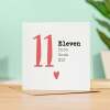 11 Year Anniversary Card 11 Year Card For Husband 11th Anniversary Card For Wife Anniversary Card For Boyfriend or Girlfriend 11 Year Card - Square (5.5x5.5) / Blank Inside