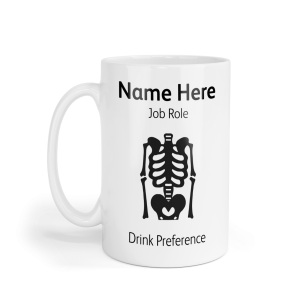 Personalised Ceramic Mug - Skeleton X-Ray